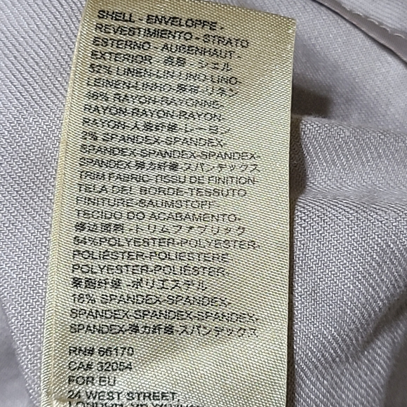 Anthropologie Linen Open Front asymmetrical jacket size L - Picture 10 of 13